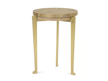 BRUF - Round oak coffee table by JOSÉ LEITE DE CASTRO - view 2